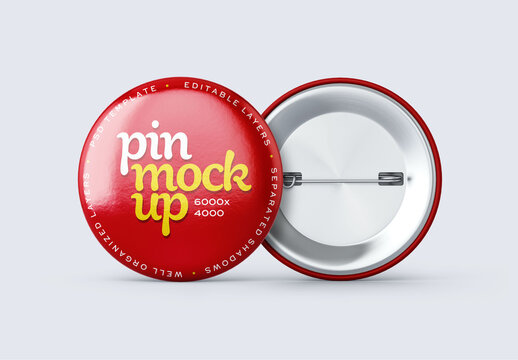 Pin Button Mockup