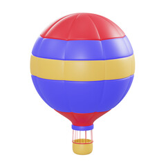 3d illustration air balloon object