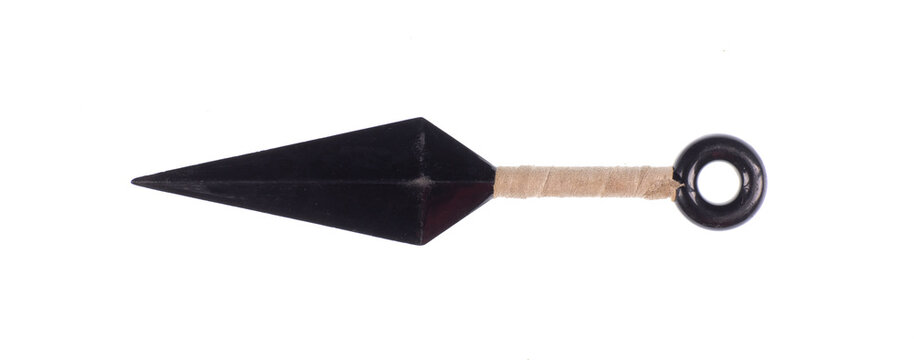 throwing knife,shuriken ninja isolated on white background