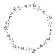 桜のベクターイラストのフレーム素材