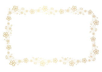 桜のベクターイラストのフレーム素材