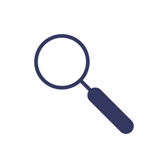 simple magnifying glass icon vector. isolated eps10