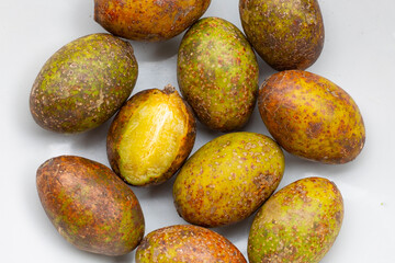 Hog plum on white background