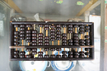 vintage wooden abacus