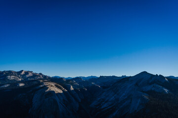 view from half dome in yosemite national park