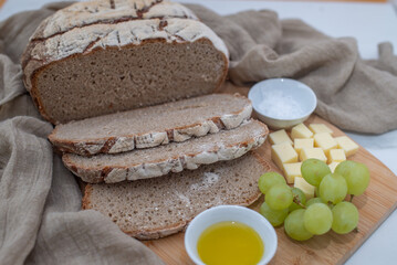 whole grain sourdough bread