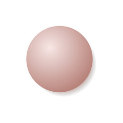 A simple pink CG-like ball separately