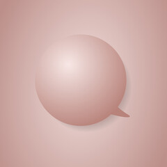 A simple pink CG-like balloon separately