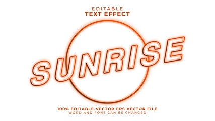 Sunrice editable text effect