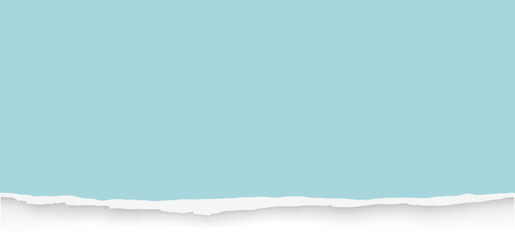 Torn blue paper background with space for text