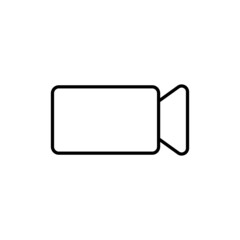 Video camera icon in line style