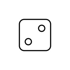 Dice icon in line style