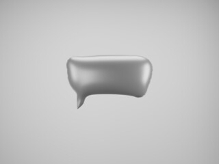 Gray Speech Balloon