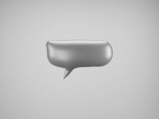 Gray Speech Balloon