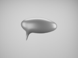 Gray Speech Balloon