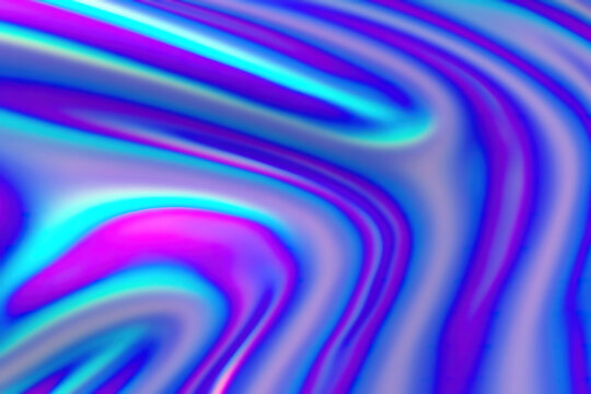 3d rendering Curve Dynamic watercolor texture blend Fluid Liquid Wallpaper. Light Pastel Cold Color Colorful Swirl Gradient Mesh. Bright Pink Vivid Vibrant Smooth Surface. © jeffery