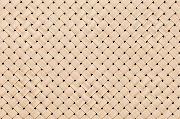 White wicker pattern, rough textile texture of wicker type