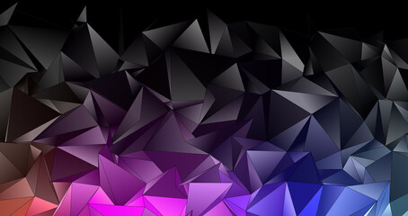 Obraz premium Abstract Low-Poly background. triangulated texture. Design 3d. Polygonal geometrical pattern. Triangular modern style