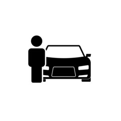 Car Dealer Icon isolated on white background