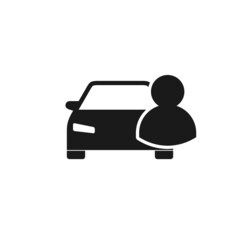 Car Dealer Icon isolated on white background