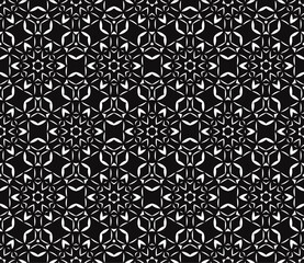 Decorative vector seamless pattern with ornamental shapes, arabesque background design.