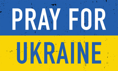 Pray for Ukraine. Vector