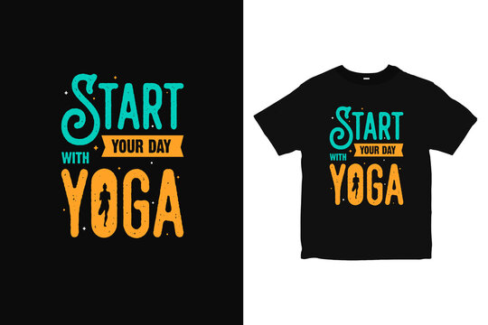 motivation yoga T-Shirt design, yoga clothing apparel design vector
