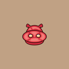 Fototapeta premium Pork Mascot Logo Design Vector