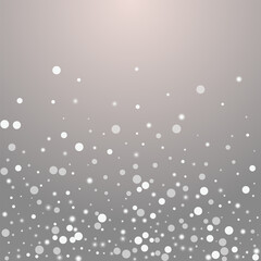 Grey Stars Vector Grey Background. Overlay