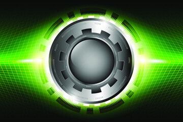 abstract green background with circles