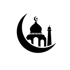 mosque logo icon design template vector