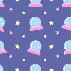 Magic ball seamless pattern. Colorful texture for textile, wrapping paper
