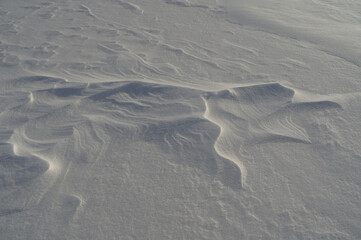 fancy snow lines, snow covers, snowy background image, texture