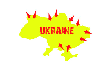 WAR 2022 Pray for Ukraine, Ukraine flag praying concept vector illustration. Pray For Ukraine peace. Save Ukraine from russia.