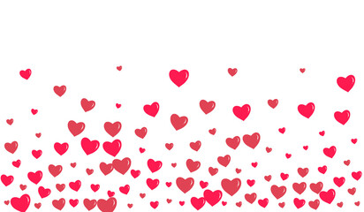 Pink Confetti Vector White Backgound. Wedding