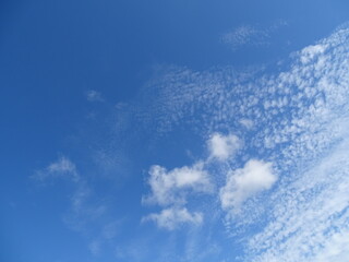青い空と白い雲 - obrazy, fototapety, plakaty