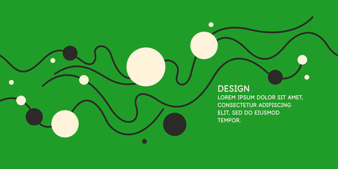 Modern backgrounds with abstract elements and dynamic shapes. Compositions of geometric shapes. Vector illustration.