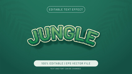 Jungle text effect style template