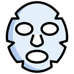 FACE MASK Filled Outline