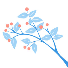 cherry plant vector design for card
