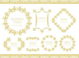 ビンテージフレームのセット