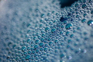 Colorful water bubbles close up modern background high quality big size print
