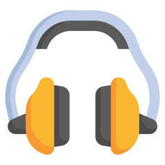 HEARING PROTECTION flat icon