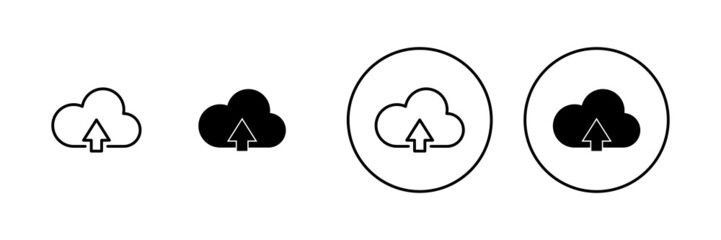 Cloud icons set. cloud sign and symbol