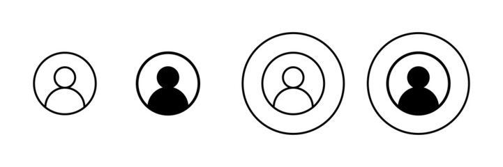 User Icons set. person sign and symbol. people icon.