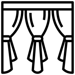 DRAPERY 2 line icon