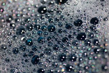 Colorful water bubbles close up modern background high quality big size print
