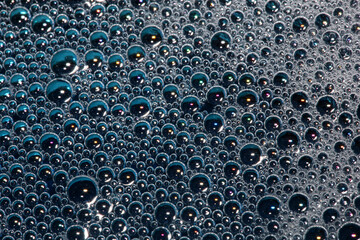 Colorful water bubbles close up modern background high quality big size print