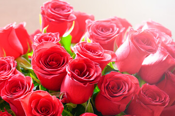 Red roses for celebrations, Mother's Day and other events