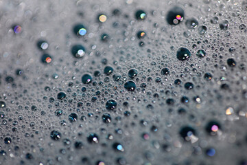 Colorful water bubbles close up modern background high quality big size print